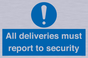 All deliveries must report to security
